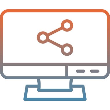 bilgisayar simgesi vektör illüstrasyonu