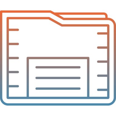 Web sayfası renk simgesi, vektör illüstrasyonu