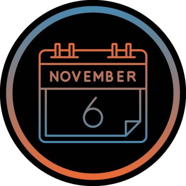 Takvim simgesinin vektör illüstrasyonu