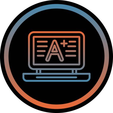 Bilgisayar. Web simgesi basit illüstrasyon