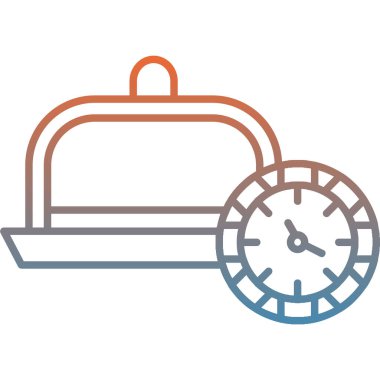 Alarm saat simgesi modayla izole edilmiş arkaplan