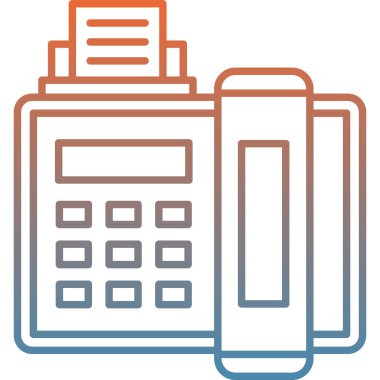 Modern hesap makinesi simgesinin vektör çizimi