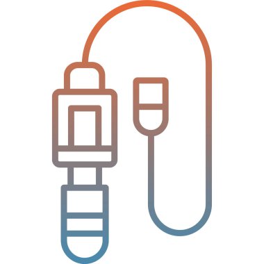 USB kablo vektör simgesi