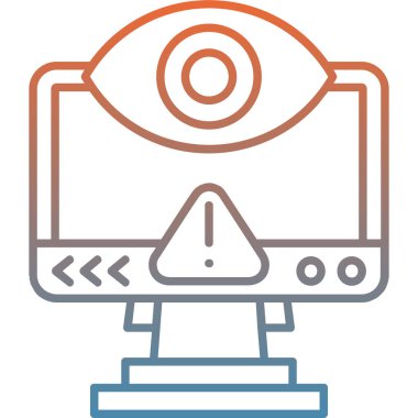 Göz. Web simgesi basit illüstrasyon