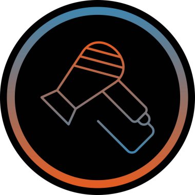 fırça simgesi, vektör illüstrasyonu