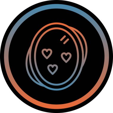 Aşk simgesi vektör illüstrasyonu