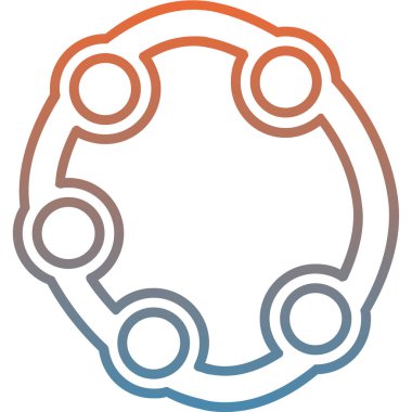 Tek izole edilmiş dişli simgesinin vektör çizimi