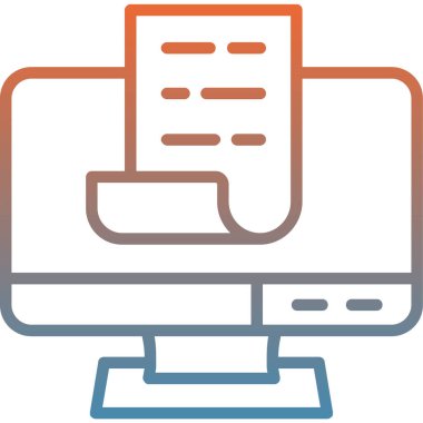 Bilgisayar. Web simgesi basit illüstrasyon