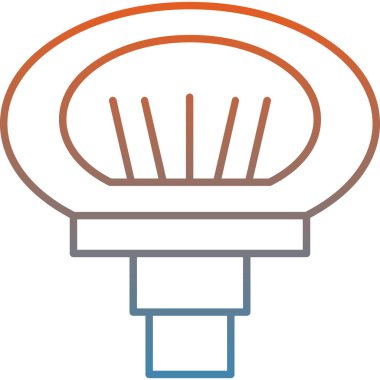 Ampul. Web simgesi vektör illüstrasyonu