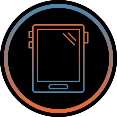 Akıllı telefon simgesinin vektör illüstrasyonu