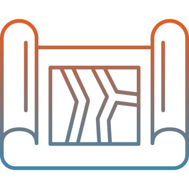 Yapı ve onarım simgesinin vektör illüstrasyonu