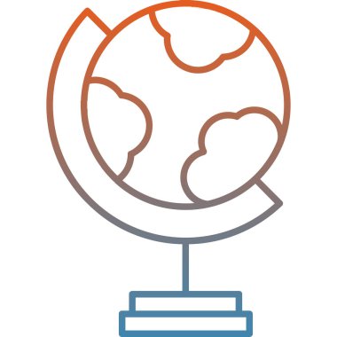 Toprak küresi ikonu. vektör illüstrasyonu