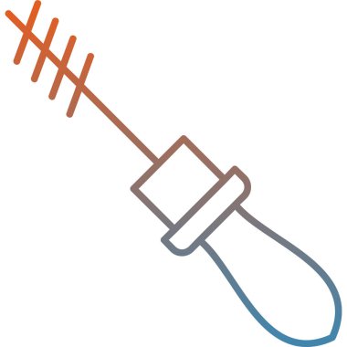 Bir dolgu simgesinin vektör illüstrasyonu