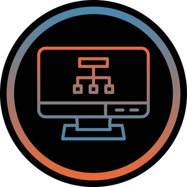 bilgisayar simgesi vektör illüstrasyonu