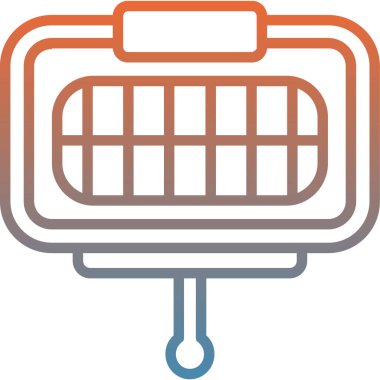 Mutfak ve mutfak ikonu. Basit vektör illüstrasyonu