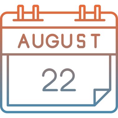 Takvim simgesi tasarımı, vektör illüstrasyonu