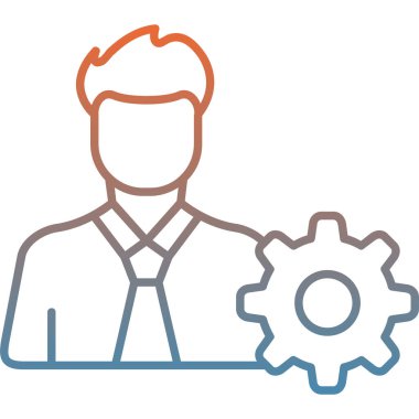 dişli simgesi. vektör illüstrasyonu.