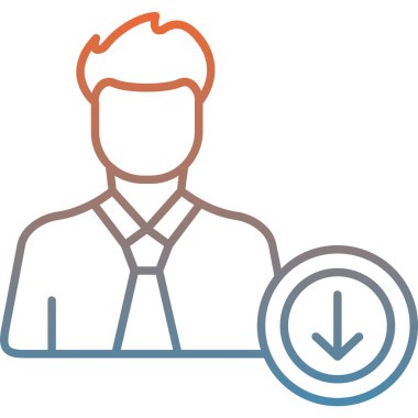 İş adamının vektör illüstrasyonu