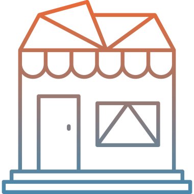 Bina. Web simgesi basit tasarım