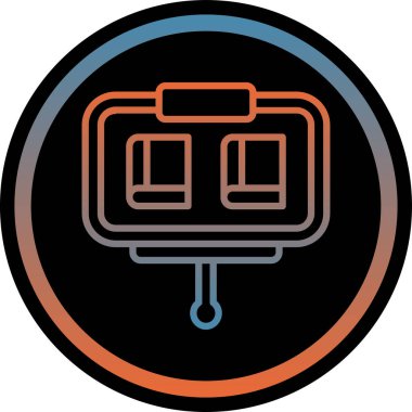 Bir b simgesinin vektör illüstrasyonu