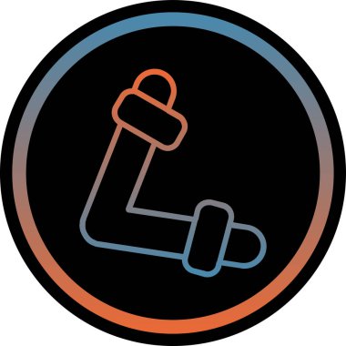 Bir mum simgesinin vektör illüstrasyonu