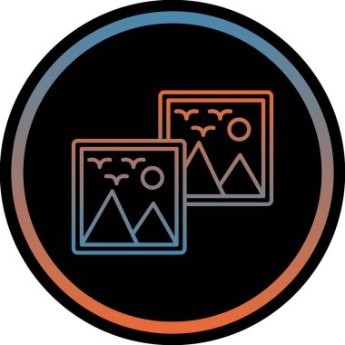 Modern bir simgenin vektör illüstrasyonu