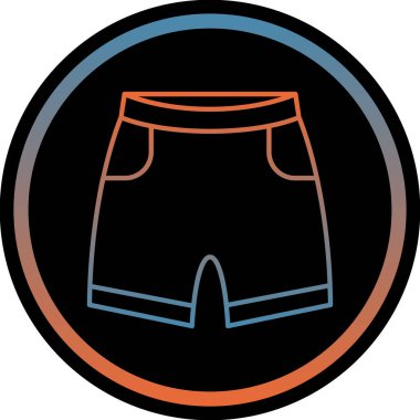 Pantolon. Web simgesi basit illüstrasyon