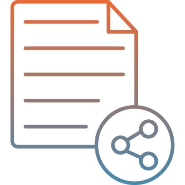 Belge simgesinin vektör illüstrasyonu