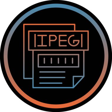 Bir dosya biçiminin vektör illüstrasyonu