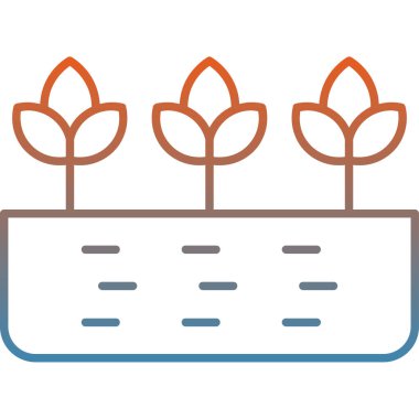 Bitki. Web simgesi basit illüstrasyon