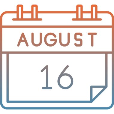 Takvim çizgisi simgesi, tasarım illüstrasyonu, takvim, vektör illüstrasyonu, vektör illüstrasyonu