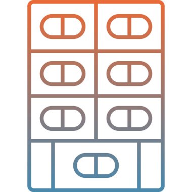 Haplar. Web simgesi basit tasarım