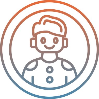 avatar simgesi vektör illüstrasyonu