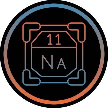 11 numara. 11 simge vektör illüstrasyonu.