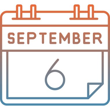 Takvim simgesinin vektör illüstrasyonu