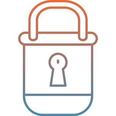 ikon vektör illüstrasyonunu kilitle