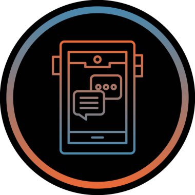 Telefon simgesi vektör illüstrasyonu