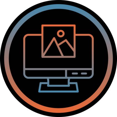 seo modern simgesinin vektör illüstrasyonu