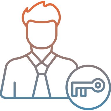 İş adamı. Basit tasarım