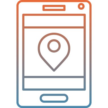 konum simgesi. Web için konum pin vektör simgelerinin basit illüstrasyonu