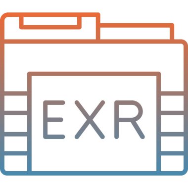 dosya biçimi simgesi, vektör illüstrasyonu