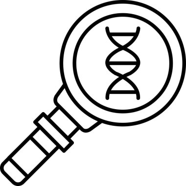 DNA simgesinin vektör illüstrasyonu