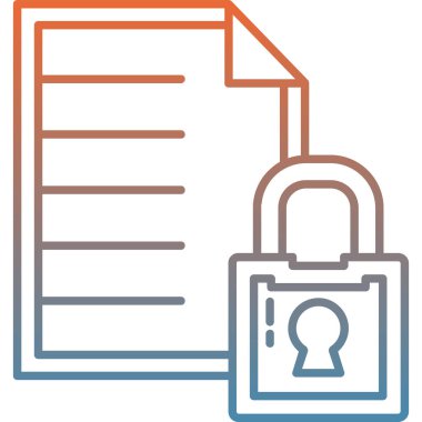 veri koruma vektörü simgesi modern basit vektör illüstrasyonu