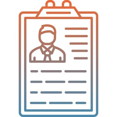 Belge simgesinin vektör illüstrasyonu