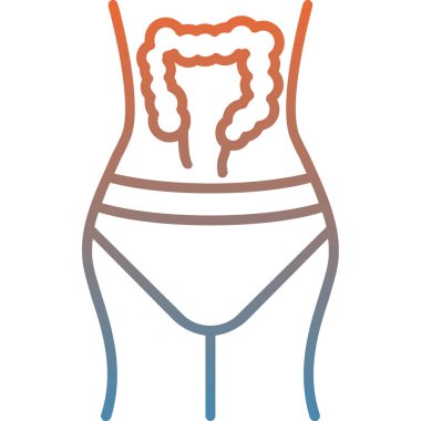 mide ikonu vektör illüstrasyonu