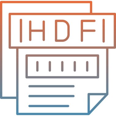 Dosya biçiminin vektör illüstrasyonu