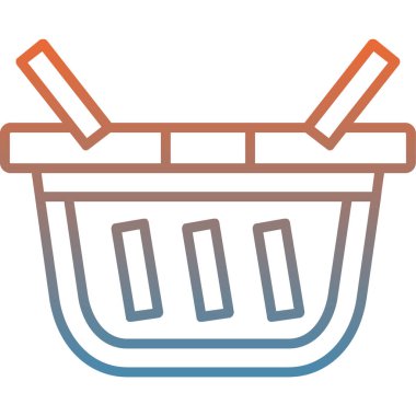 Sepet Simgesi vektör illüstrasyonu