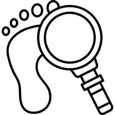 ayak izi ayak izi simgesi