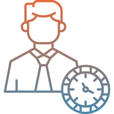 İş adamı simgesi ana hatlarıyla