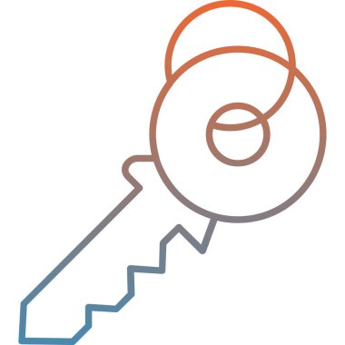 Anahtar. Web simgesi basit illüstrasyon